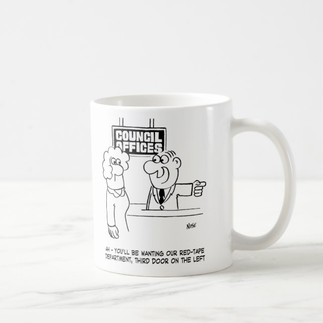 Mug Service des bandes rouges du conseil local (Droite)