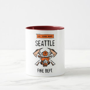 Mug Service d'incendie de Seattle 19. Modèle des pompi