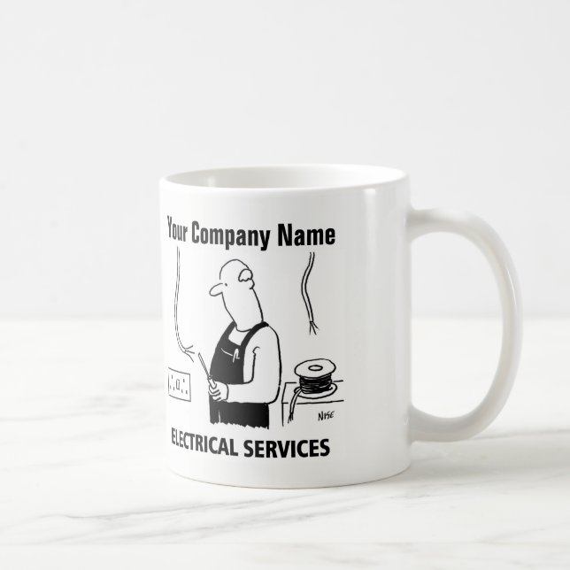 Mug Services électriques. Électricien (Droite)