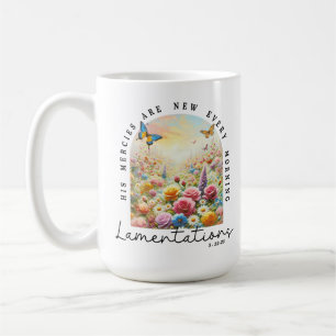 Mug Ses bontés sont nouvelles Verset de la Bible chrét