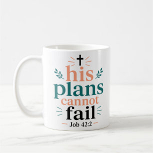 Mug Ses plans ne peuvent échouer, basé sur les écritur