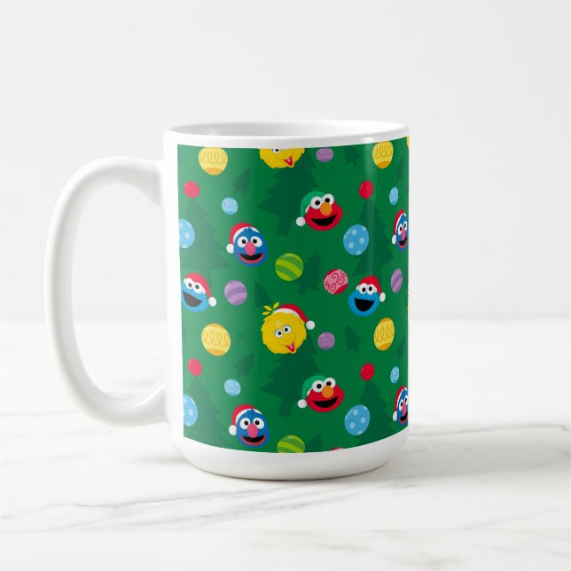 Mug Sesame Street Christmas Tree Motif (Gauche)