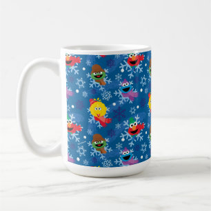 Mug Sesame Street Winter Snowflake Motif