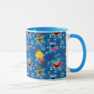 Mug Sesame Street Winter Snowflake Motif