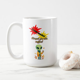 Mug "S'est écrasé. Resté pour le café" café Alien
