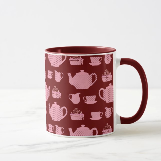 Mug Set de thé à base de pois rose en Bourgogne (Droite)