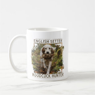 Mug Setter anglais, chasse à la bécasse