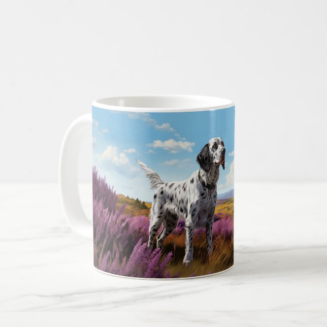 Mug Setter anglais sur la mare (Devant gauche)