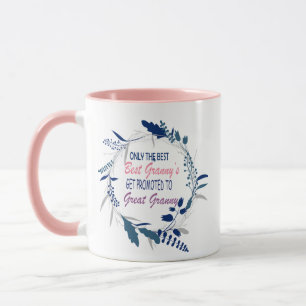 Mug Seule la meilleure mamie est promue à grand grann