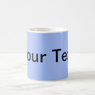 Mug SEULEMENT COULEUR / bleu clair + votre texte