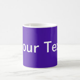 Mug SEULEMENT COULEUR / violet + votre texte