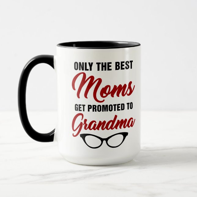 Mug Seules les meilleures mamans sont promues au café  (Gauche)