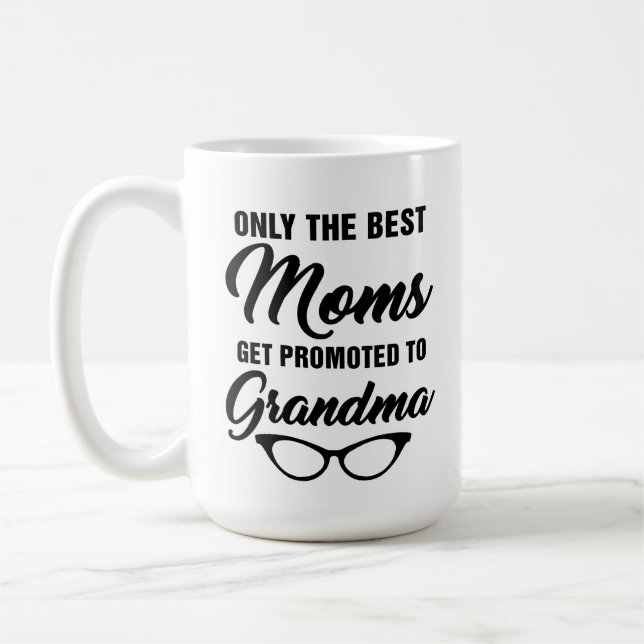 Mug Seules les meilleures mamans sont promues au café  (Gauche)