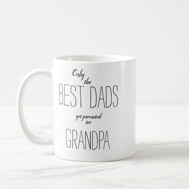 Mug seuls les meilleurs papas sont promus à grand-père (Gauche)