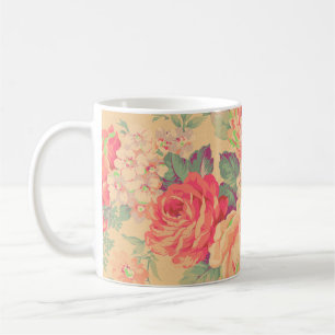 Mug Shabby Chic Rose Vintage Floral