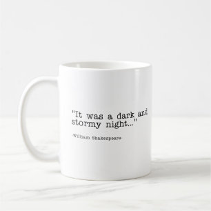 Mug Shakespeare de nuit, orage foncé Citation Mens T-s