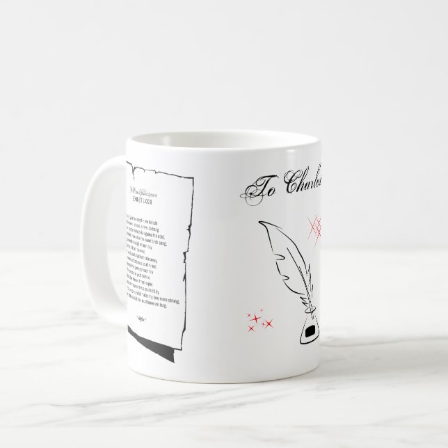 Mug Shakespeare Sonnet 73 (Devant gauche)