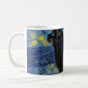 Mug Shambhala Cat du painting numérique à Vincent Van 
