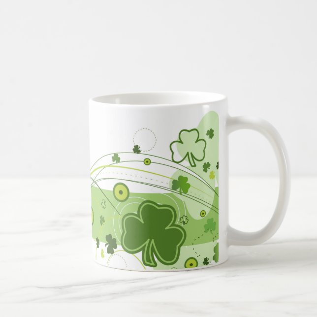 Mug Shamrock de la Saint Patrick - 11 oz (Droite)