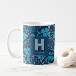 Mug Shamrock de trèfle Monogrammed Saint Patrick`s Day