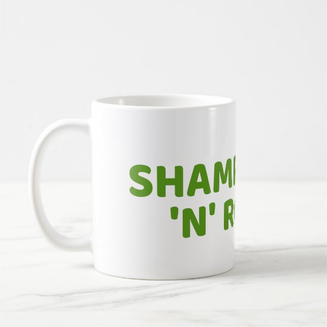 Mug Shamrock n Roll St. Patrick Day (Gauche)