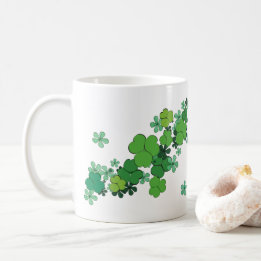Mug Shamrocks verts et marguerites