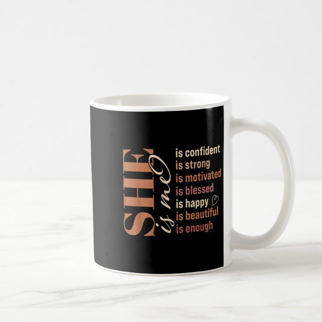 Mug She Is Me Strong Educated Blessed Black History Wo (Droite)