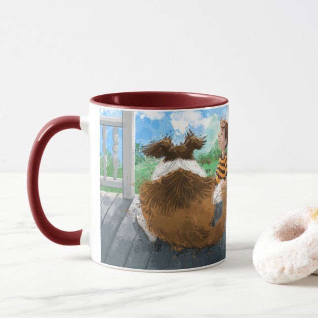 Mug Sheldon et Davie Relaxing (Avec donut)