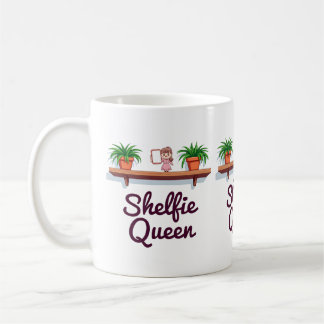 Mug Shelfie Queen - Le moment selfie du Plante Lover