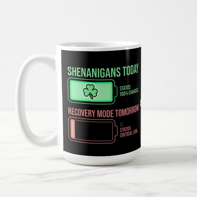 Mug Shenanigans aujourd'hui, mode récupération demain  (Gauche)