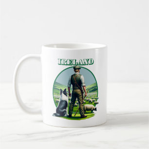 Mug Sheppard irlandais avec Collie frontalier