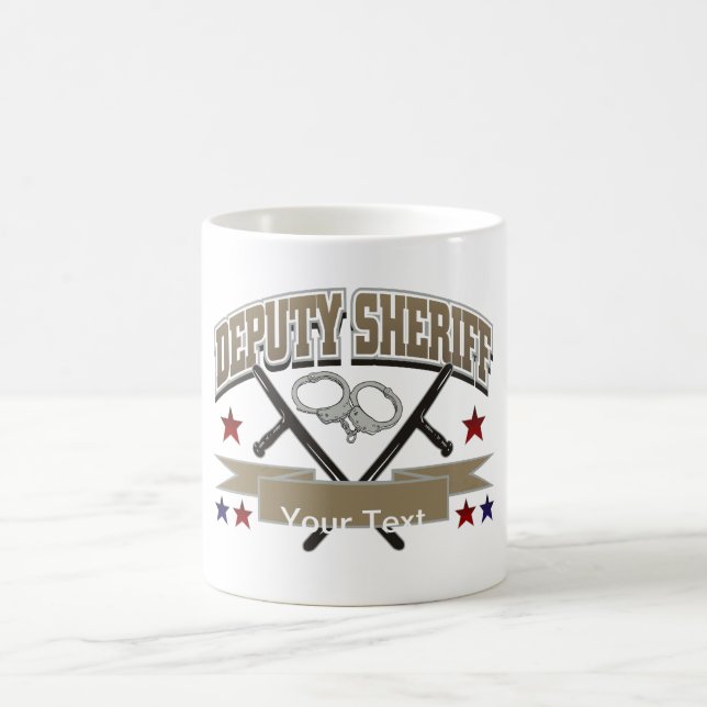 Mug Shérif adjoint personnalisé (Centre)