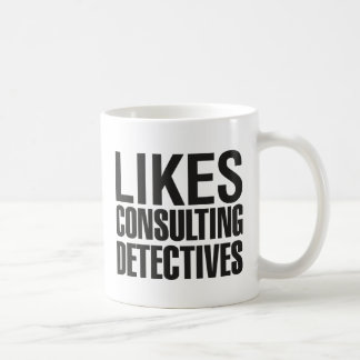 MUG SHERLOCK AIME CONSULTER DES DÉTECTIVES