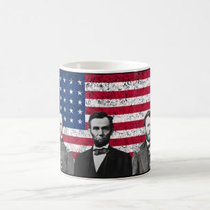 Mug Sherman, Lincoln, et Grant avec la frontière noire