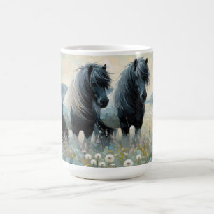 Mug Shetland Ponies Springtime