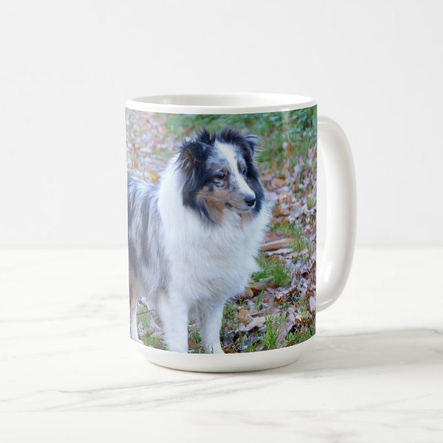 Mug Shetland Sheepdog Blue Merle (Devant droit)