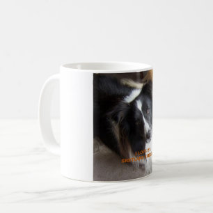 Mug shetland sheepdog noir et blanc amour w pic