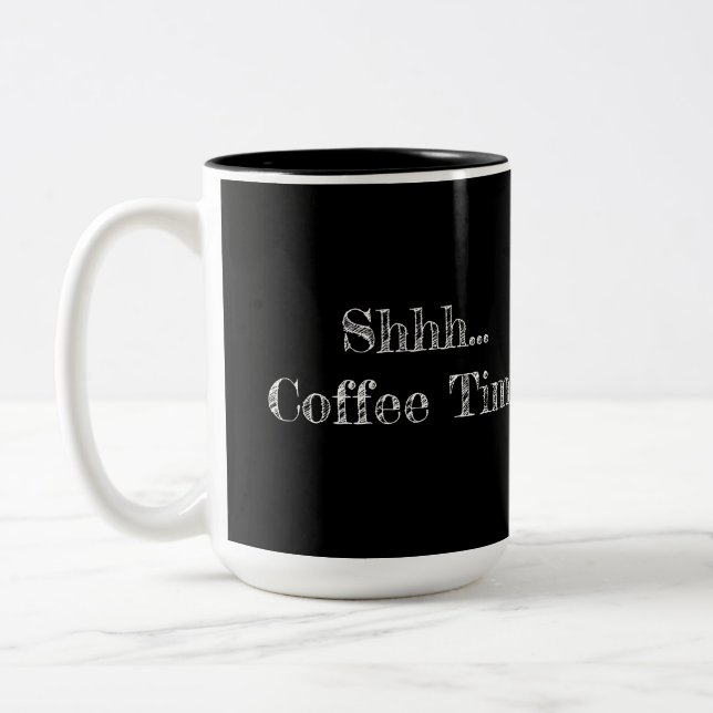 Mug "Shhh... Coffee Time" (Gauche)