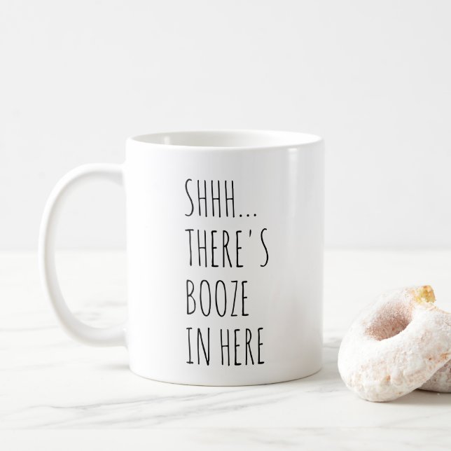 Mug Shhh… Il y a des boissons alcoolisées dedans ici (Avec donut)