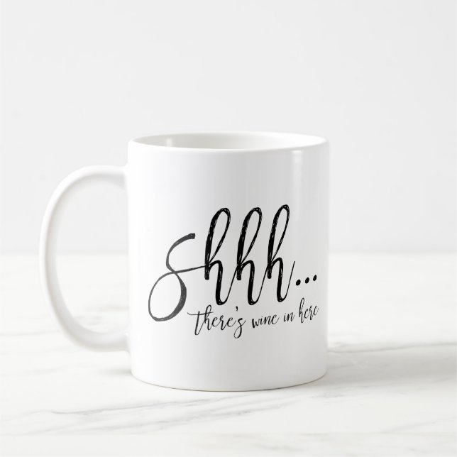 Mug Shhh… Il y a vin dans ici attaquent (Gauche)