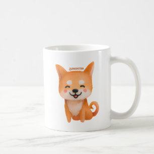 Mug Shiba Inu souriant mignon