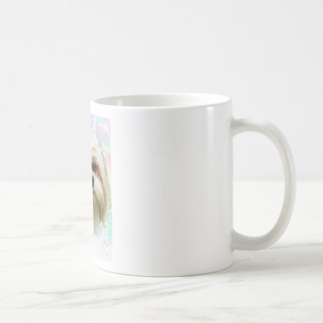 Mug Shih Tzu Dog Eau Couleur Art Peinture (Droite)