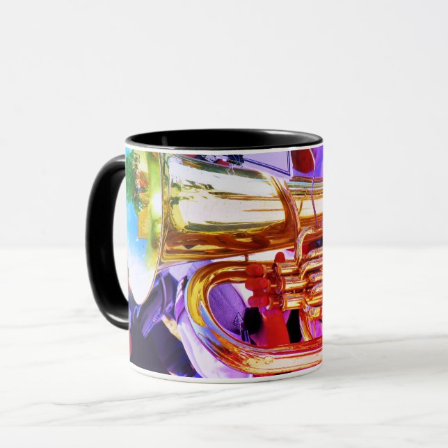 Mug Shiny Tuba Slanted Perspective Brass Band (Devant gauche)