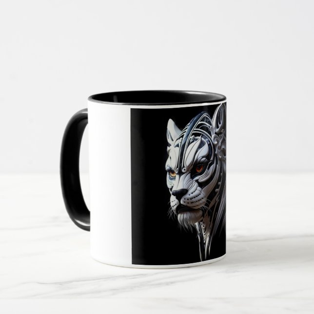 Mug "Shir Khan" pour les amateurs noirs et blancs (Devant gauche)