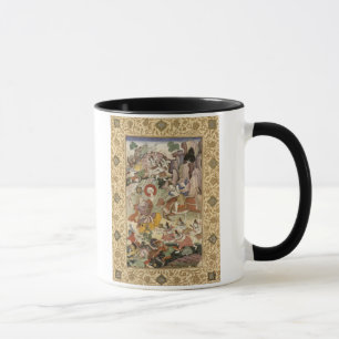 Mug Shiva tuant le démon Andhaka, c.1585-90