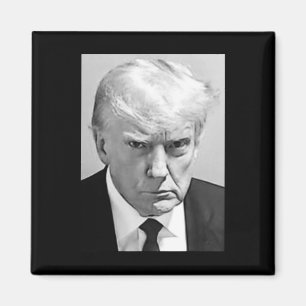 Mug Shot - Donald Trump Mug Shot Magnet