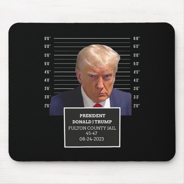 Mug Shot President Donald J Trump Mugshot 2023 Fun Mouse Pad (Front)