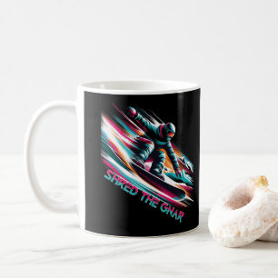 Mug Shred the Gnar Snowboard