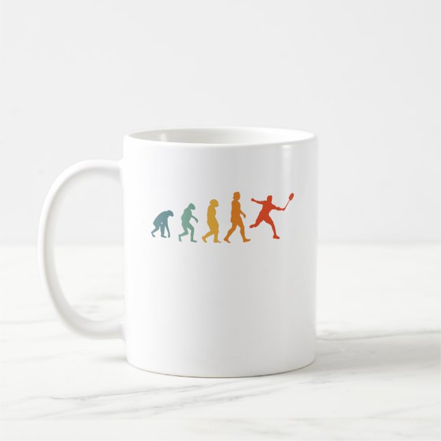 Mug Shuttlecock Evolution Retro Badminton (Gauche)
