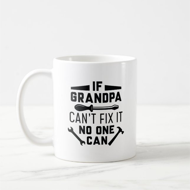 Mug Si grand-père ne peut pas le réparer, personne ne  (Gauche)